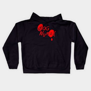 Nurse And Dog Retro Kids Hoodie